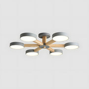 Nordic Multi-Ring LED Living Room Ceiling Light