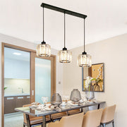 Luxury Multi-lights Glass Black Bedroom Pendant Light