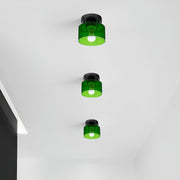 Bauhaus Colourful Glass Hallway Ceiling Light