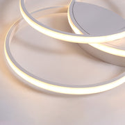 Modern Minimalist Creative White Multi-ring Living Room LED Dimmable Ceiling Lights