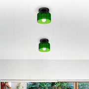 Bauhaus Colourful Glass Hallway Ceiling Light