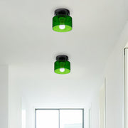 Bauhaus Colourful Glass Hallway Ceiling Light