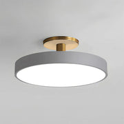 Mid Century Round LED Semi Flush Ceiling Light