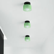 Bauhaus Colourful Glass Hallway Ceiling Light