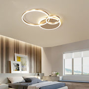 Gold Iron Multi Rings LED Bedroom Ceiling Light