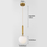 Nordic Creative Glass Shade Bedside Pendant Lights