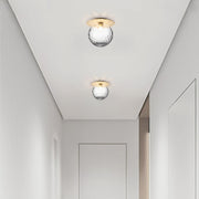 Contemporary Hallway Glass Ceiling Lighting