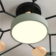 Modern Flush Round Iron LED Living Room Ceiling Light