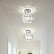 Black Luxury Glass Hallway Mini Ceiling Lighting