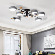 Modern Iron Multi-Light LED Ceiling Lights for Living Room