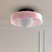 Glass Round Flush Mount Kitchen Flush Ceiling Light