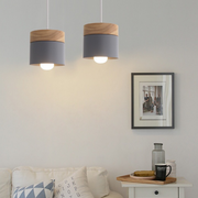 Nordic Wood Modern Round Lamping