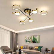 Modern Luxurious Metal LED Living Room Ceiling Light