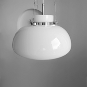 Mid-Century Modern Bauhaus Dome Glass Pendant Light -Homdiy