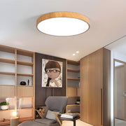 Wood LED Dimmable Ceiling Lamp