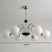 Nordic Luxury Retro Round Glass Bedroom Chandelier