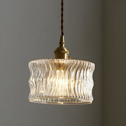 Retro Creative Clear Glass Shade Kitchen Pendant Light