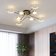 Modern Luxurious Metal LED Living Room Ceiling Light