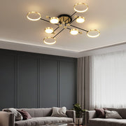 Modern Luxurious Metal LED Living Room Ceiling Light