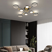 Modern Luxurious Metal LED Living Room Ceiling Light