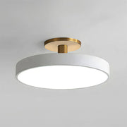 Mid Century Round LED Semi Flush Ceiling Light