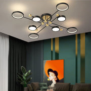 Modern Luxurious Metal LED Living Room Ceiling Light