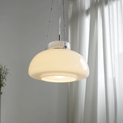 Mid-Century Modern Bauhaus Dome Glass Pendant Light -Homdiy