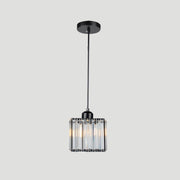 Luxury Multi-lights Glass Black Bedroom Pendant Light