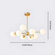 Gold Vintage Luxury Brass Bedroom Chandelier