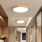 Wood LED Dimmable Ceiling Lamp