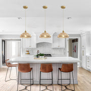 Unique Design Copper Glass Kitchen Island Pendant Lights