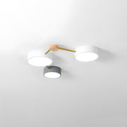 Scandinavian Minimalist Wood Flush Mount LED Ceiling Light