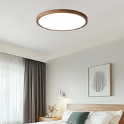 Cream Style Flush Mount Wood Ceiling Light