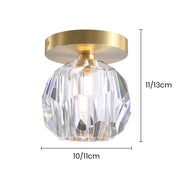 Crystal Luxury Gold Hallway Ceiling Light