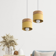 Nordic Wood Modern Round Lamping