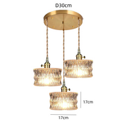 Retro Creative Clear Glass Shade Kitchen Pendant Light