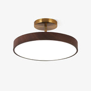 Walnut LED Semi-Flush Ceiling Lamp