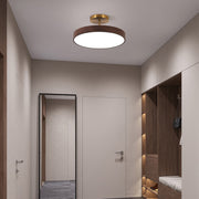 Walnut LED Semi-Flush Dimmable Ceiling Lamp