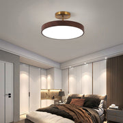 Walnut LED Semi-Flush Dimmable Ceiling Lamp