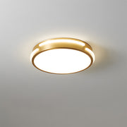 Copper Round Gold LED Living Room Dimmable Ceiling Light