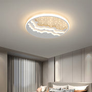 Creative Stars White Round LED Bedroom Ceiling Lights