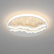 Creative Stars White Round LED Bedroom Ceiling Lights