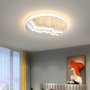 Creative Stars White Round LED Bedroom Ceiling Lights