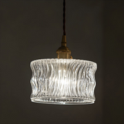 Retro Style Glass Shade Pendant Lamp