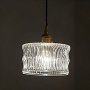 Retro Creative Clear Glass Shade Kitchen Pendant Light