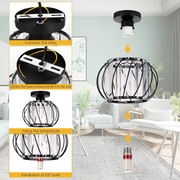 Black Luxury Glass Hallway Mini Ceiling Lighting