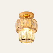 Luxurious Glass Hallway Gold Ceiling Light