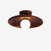 Nordic Wood Minimalist Round Hallway Ceiling Light