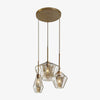 Industrial Multi-shape Glass Living Room Pendant Light