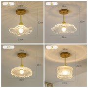 Different Styles Glass Hallway Ceiling Lights